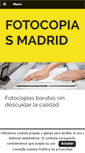 Mobile Screenshot of fotocopias-madrid.com